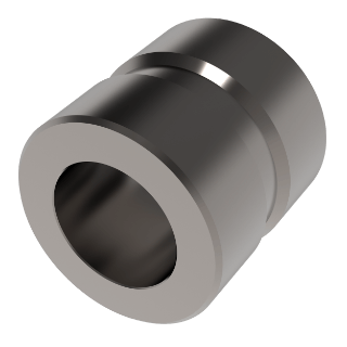 Non-knurled, symmetrical compression limiter