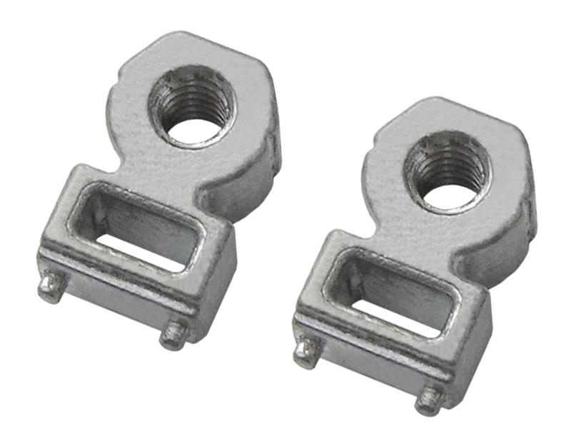 SMT R'ANGLE&reg; fastener with cable-tie through-hole