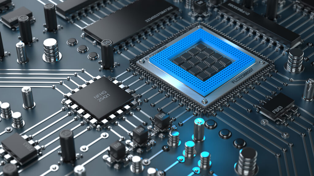 Cpu.,Electronic,Circuit,Chip,On,Pc,Board.,Close,Up,Technology