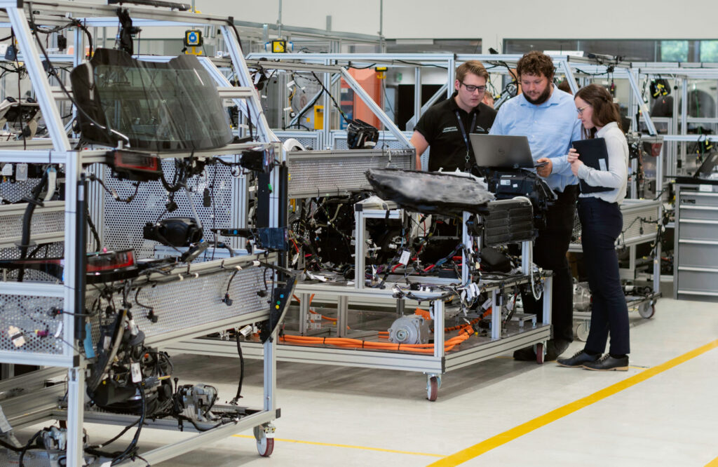 Photo of engineers in lab