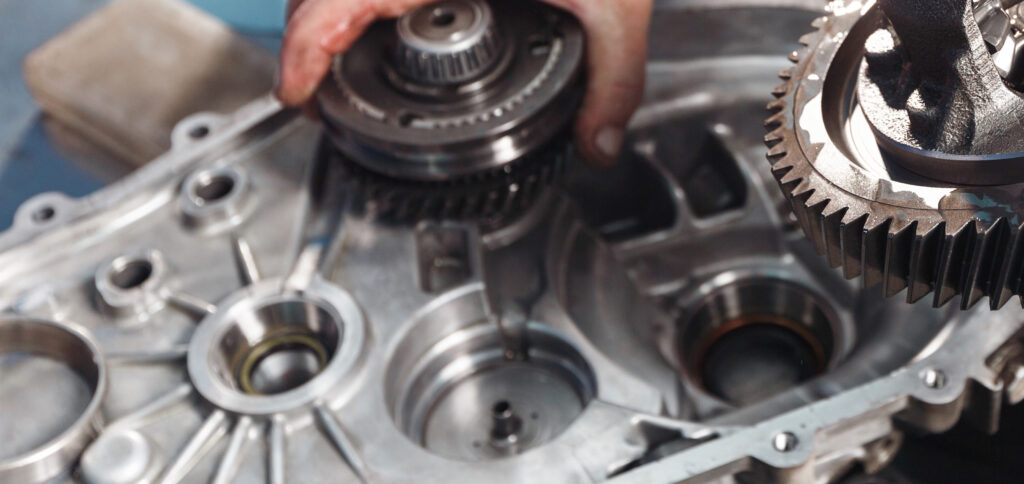 Cross-section,Of,A,Car,Gearbox.,Mechanics,Work,In,The,Garage.